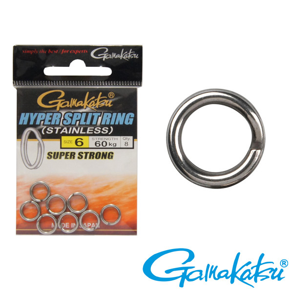 Gamakatsu Hyper Split Ring #3 20kg 12 Stück Sprengringe Springringe Splitrings 